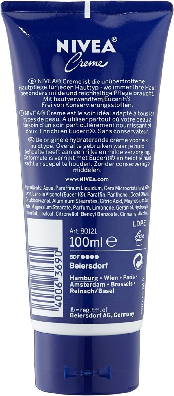 Nivea Crema en tubo 100 ml Embalaje Deteriorado Hot on Sale