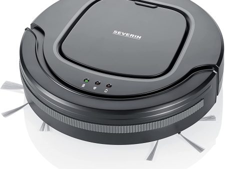 Severin Robot aspirador Chill, potente aspirador portátil para suelos duros y alfombras de pelo corto, robot inteligente extraplano, detector de peldaños, gris platino, RB 7023 Embalaje Deteriorado For Discount